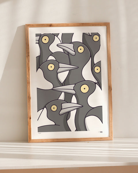 Magpies Art Print