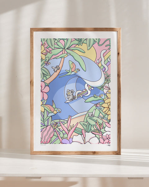 Rainbow Stylin Art Print