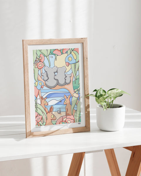 Koala Swell Art Print