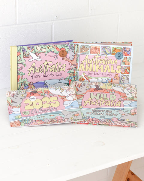 2025 Calendar + 3 x Books Bundle