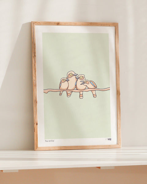 Create Your Own Kookaburra Family Print