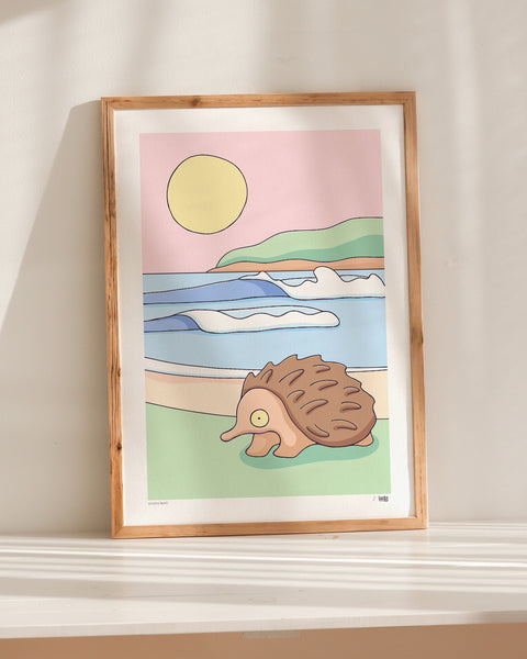 Echidna Beach Art Print