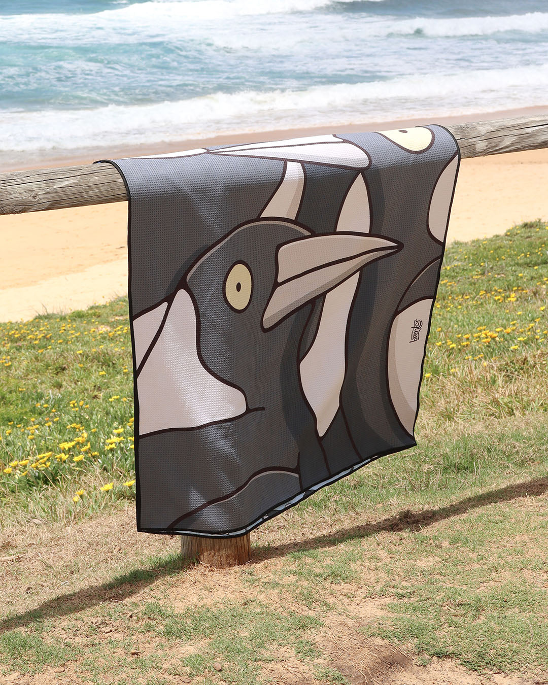 Penguin beach towel hot sale